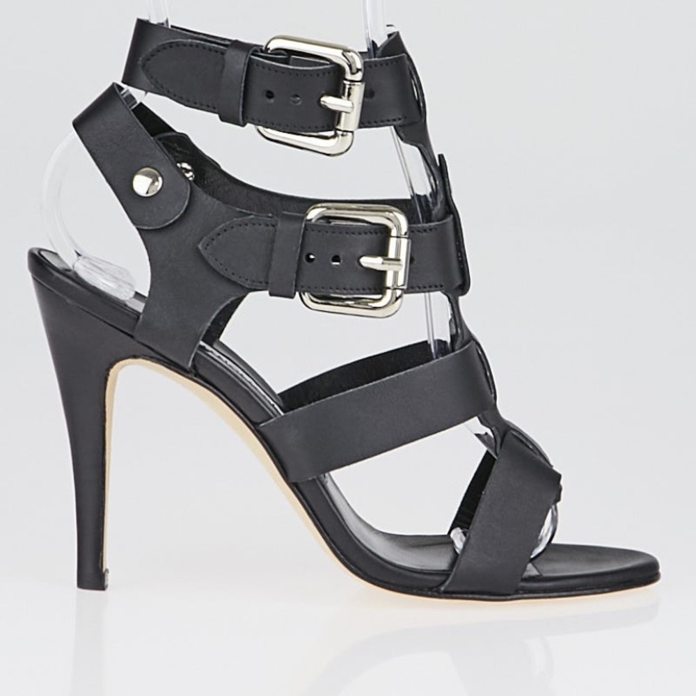 Manolo Blahnik Oceailono Black Heels Size 39
